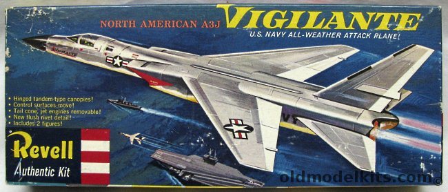 Revell 1/83 A3J Vigilante 'S' Issue - (A5A), H196-98 plastic model kit